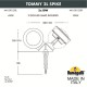 Наземный низкий светильник Fumagalli 4M1.001.000.WXD2L Tommy