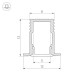 Профиль Arlight 023715 SL-MINI-8-H12-F12-2000 ANOD