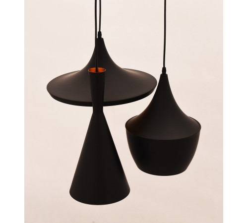 Подвесной светильник LUMINA DECO LDP 7712-3 BK Foggi Подвесной светильник LUMINA DECO LDP 7712-3 BK Foggi