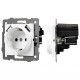 Розетка с заземлением и 2хUSB type A, без рамки Arlight 49818 SCT