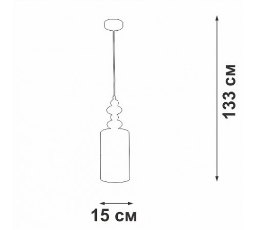 Подвесной светильник Vitaluce V2997-1/1S V2997 Подвесной светильник Vitaluce V2997-1/1S V2997