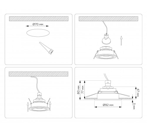 Встраиваемый светильник Ambrella Light TN102824 TN Встраиваемый светильник Ambrella Light TN102824 TN