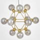 Подвесная люстра LUMINA DECO LDP 160N-12 MD+GY Zodiak
