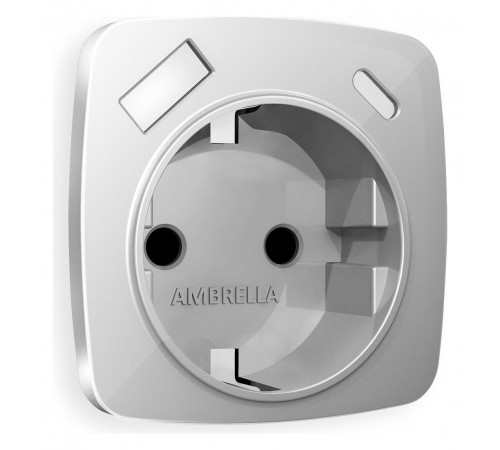 Накладка для розетки с заземлением и со шторками и 2хUSB type A и C Ambrella Volt OP4100 Quant Накладка для розетки с заземлением и со шторками и 2хUSB type A и C Ambrella Volt OP4100 Quant
