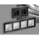Рамка на 1 пост Ambrella Volt AF580531 Arctic