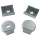 Набор заглушек и скоб для профиля Uniel UL-00000627 UFE-N07 SILVER A POLYBAG