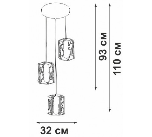 Подвесной светильник Vitaluce V43820-0/3S V4382 Подвесной светильник Vitaluce V43820-0/3S V4382
