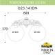 Светильник на штанге Fumagalli G25.141.000.VYF1RDN Globe 250