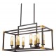 Подвесной светильник LUMINA DECO LDP 1140-8 BK+MD Waldorf