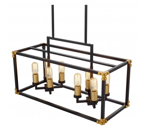 Подвесной светильник LUMINA DECO LDP 1140-8 BK+MD Waldorf Подвесной светильник LUMINA DECO LDP 1140-8 BK+MD Waldorf