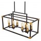 Подвесной светильник LUMINA DECO LDP 1140-8 BK+MD Waldorf