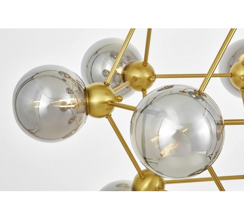 Подвесная люстра LUMINA DECO LDP 160N-12 MD+GY Zodiak Подвесная люстра LUMINA DECO LDP 160N-12 MD+GY Zodiak