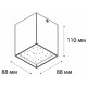 Накладной светильник Italline DL 3028 black 3000K DL 3028