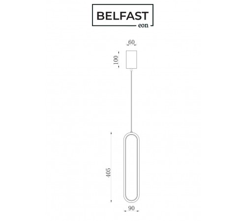 Подвесной светильник Belfast 86227-1W-41 BL Nevis Подвесной светильник Belfast 86227-1W-41 BL Nevis