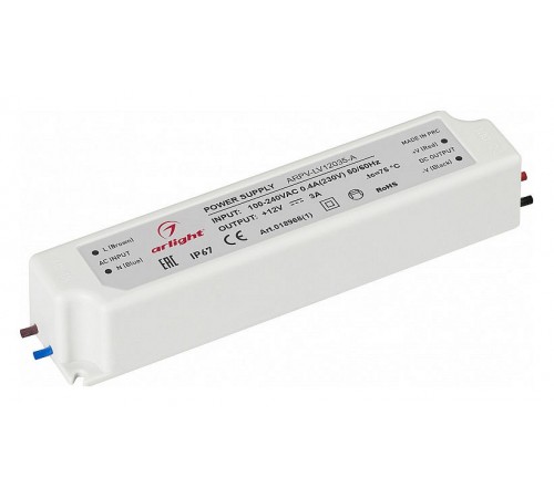 Блок питания с проводом Arlight 018968(1) ARPV-LV Блок питания с проводом Arlight 018968(1) ARPV-LV