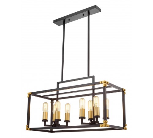Подвесной светильник LUMINA DECO LDP 1140-8 BK+MD Waldorf Подвесной светильник LUMINA DECO LDP 1140-8 BK+MD Waldorf
