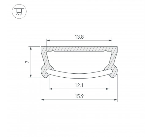 Профиль накладной Arlight 016939 TM-2000 (CT) Профиль накладной Arlight 016939 TM-2000 (CT)