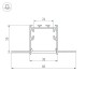 Профиль встраиваемый Arlight 036225 SL-LINIA