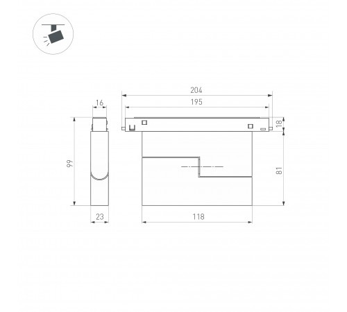 Накладной светильник Arlight 034658(1) MAG-ORIENT Накладной светильник Arlight 034658(1) MAG-ORIENT