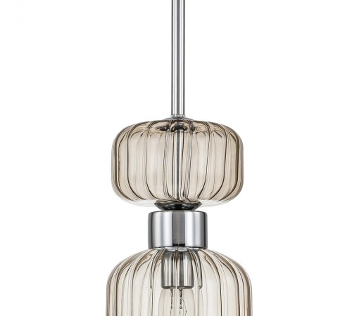 Подвесной светильник Escada 1141/1S Chrome/Beige Gloss Подвесной светильник Escada 1141/1S Chrome/Beige Gloss