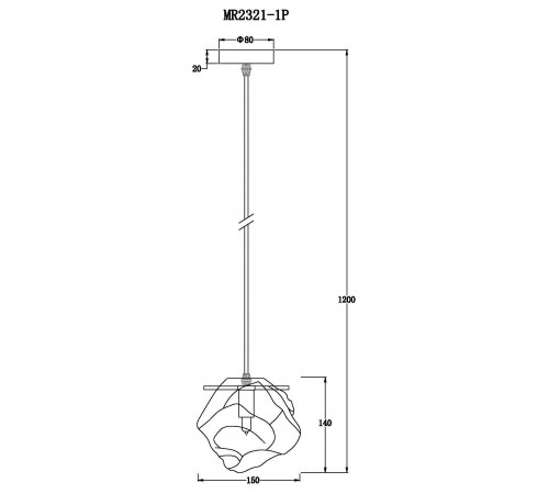 Подвесной светильник MyFar MR2321-1P Stella Подвесной светильник MyFar MR2321-1P Stella
