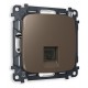 Розетка Ethernet RJ-45 и со шторками, без рамки Ambrella Volt MO642010 Quant