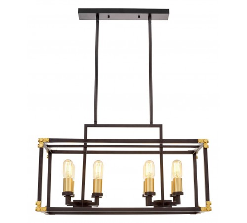 Подвесной светильник LUMINA DECO LDP 1140-8 BK+MD Waldorf Подвесной светильник LUMINA DECO LDP 1140-8 BK+MD Waldorf