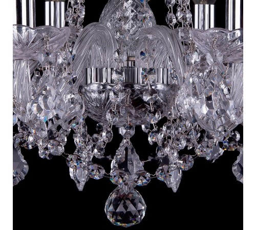 Подвесная люстра Bohemia Ivele Crystal 1402/6/160/Ni/Leafs 1402 Подвесная люстра Bohemia Ivele Crystal 1402/6/160/Ni/Leafs 1402
