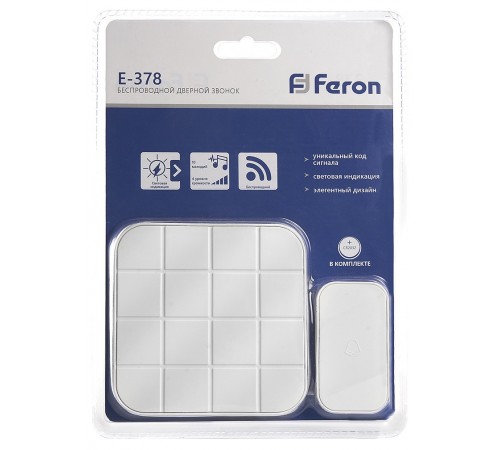 Звонок беспроводной Feron 41434 E-378 Звонок беспроводной Feron 41434 E-378