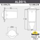 Встраиваемый в дорогу светильник Fumagalli 1L1.000.000.LXZ1L Aldo