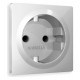 Накладка для розетки с заземлением и со шторками Ambrella Volt AP4070 Quant