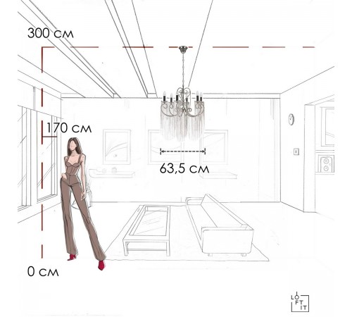 Подвесная люстра Loft it 10405/6 Wonderland