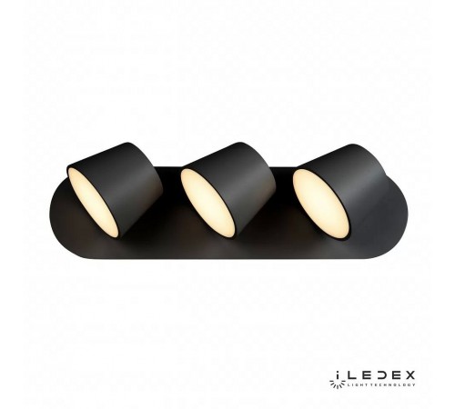 Бра iLedex W1118-3AS BK Flexin