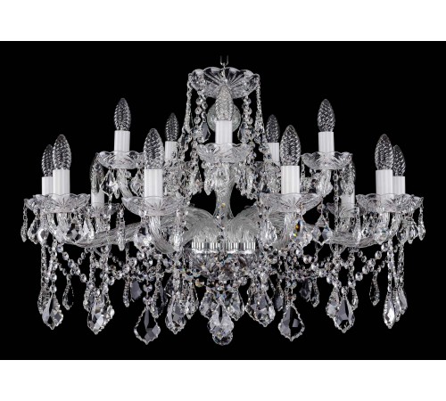 Подвесная люстра Bohemia Ivele Crystal 1413/10_5/300/Ni/Leafs 1413 Подвесная люстра Bohemia Ivele Crystal 1413/10_5/300/Ni/Leafs 1413