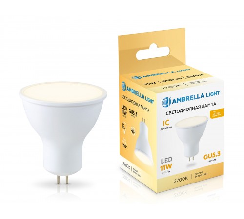 Лампа светодиодная Ambrella Light 161103 MR16 Лампа светодиодная Ambrella Light 161103 MR16