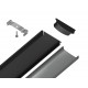 Профиль накладной гибкий Ambrella Light GP1600BK/BK GP