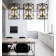 Подвесная люстра LUMINA DECO LDP 1223-8 BK+MD Quadrato