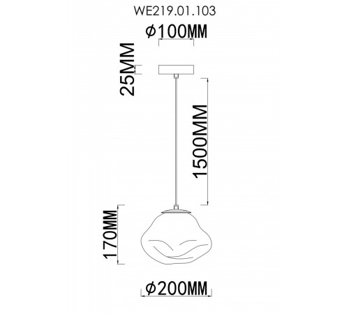 Подвесной светильник Wertmark WE219.01.103 Isola Подвесной светильник Wertmark WE219.01.103 Isola