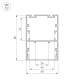 Профиль подвесной Arlight 018681 ARH-LINE-6085-2000 BLACK