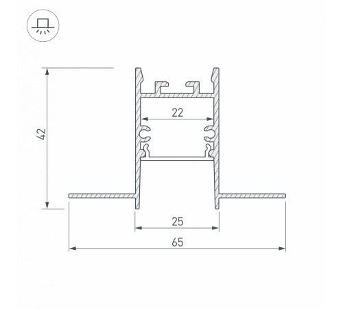 Профиль встраиваемый Arlight 033275 SL-COMFORT Профиль встраиваемый Arlight 033275 SL-COMFORT
