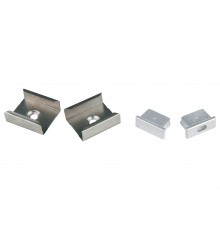 Набор заглушек и скоб для профиля Uniel UL-00000622 UFE-N02 SILVER A POLYBAG