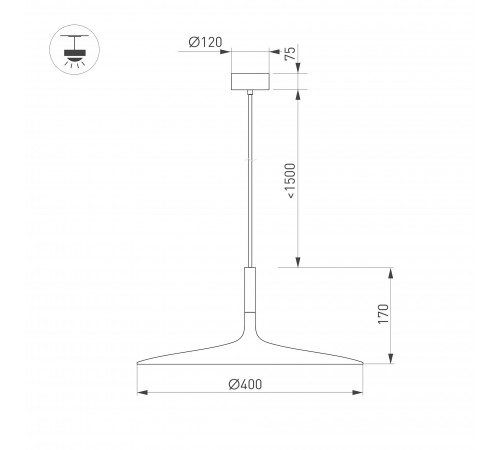 Подвесной светильник Arlight 035999 FIORE