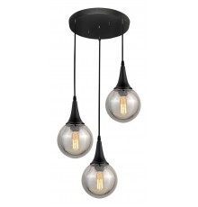Подвесной светильник LUMINA DECO LDP 11191-3 BK Rocherro
