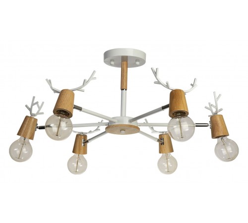 Люстра на штанге Loft it 10024/6 White Sven Люстра на штанге Loft it 10024/6 White Sven