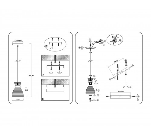 Подвесной светильник Ambrella Light TR3401 TR Подвесной светильник Ambrella Light TR3401 TR