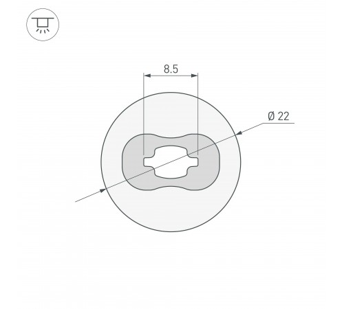Профиль накладной гибкий Arlight 045847 WPH-FLEX Профиль накладной гибкий Arlight 045847 WPH-FLEX