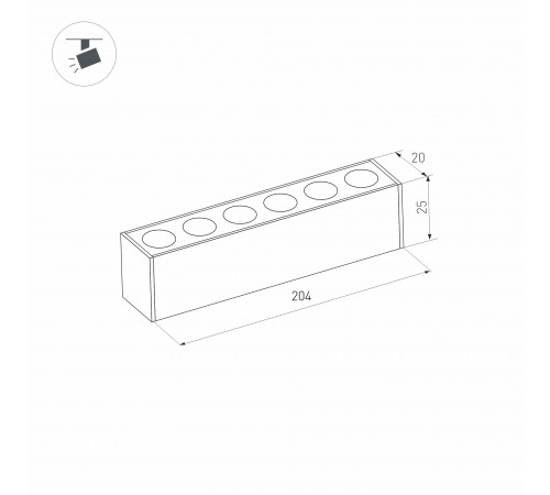 Встраиваемый светильник Arlight 033237 MAG-25 Встраиваемый светильник Arlight 033237 MAG-25