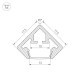 Профиль Arlight 021646 PDS45-KUB-2000 ANOD
