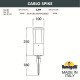Наземный низкий светильник Fumagalli DR1.572.000.AXU1L Carlo