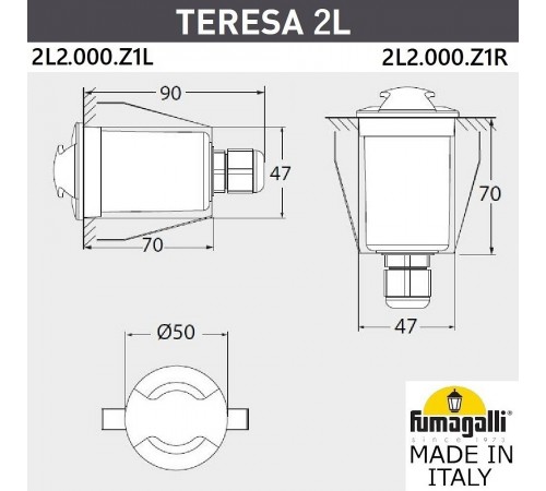 Встраиваемый светильник Fumagalli 2L2.000.000.AXZ1L Teresa Встраиваемый светильник Fumagalli 2L2.000.000.AXZ1L Teresa